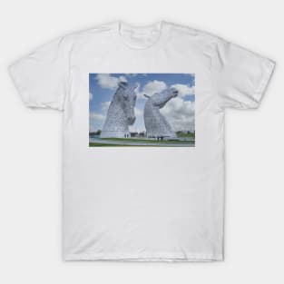 The Kelpies, Helix Park, Falkirk, Scotland, the Kelpies are the largest equine sculptures in the world T-Shirt